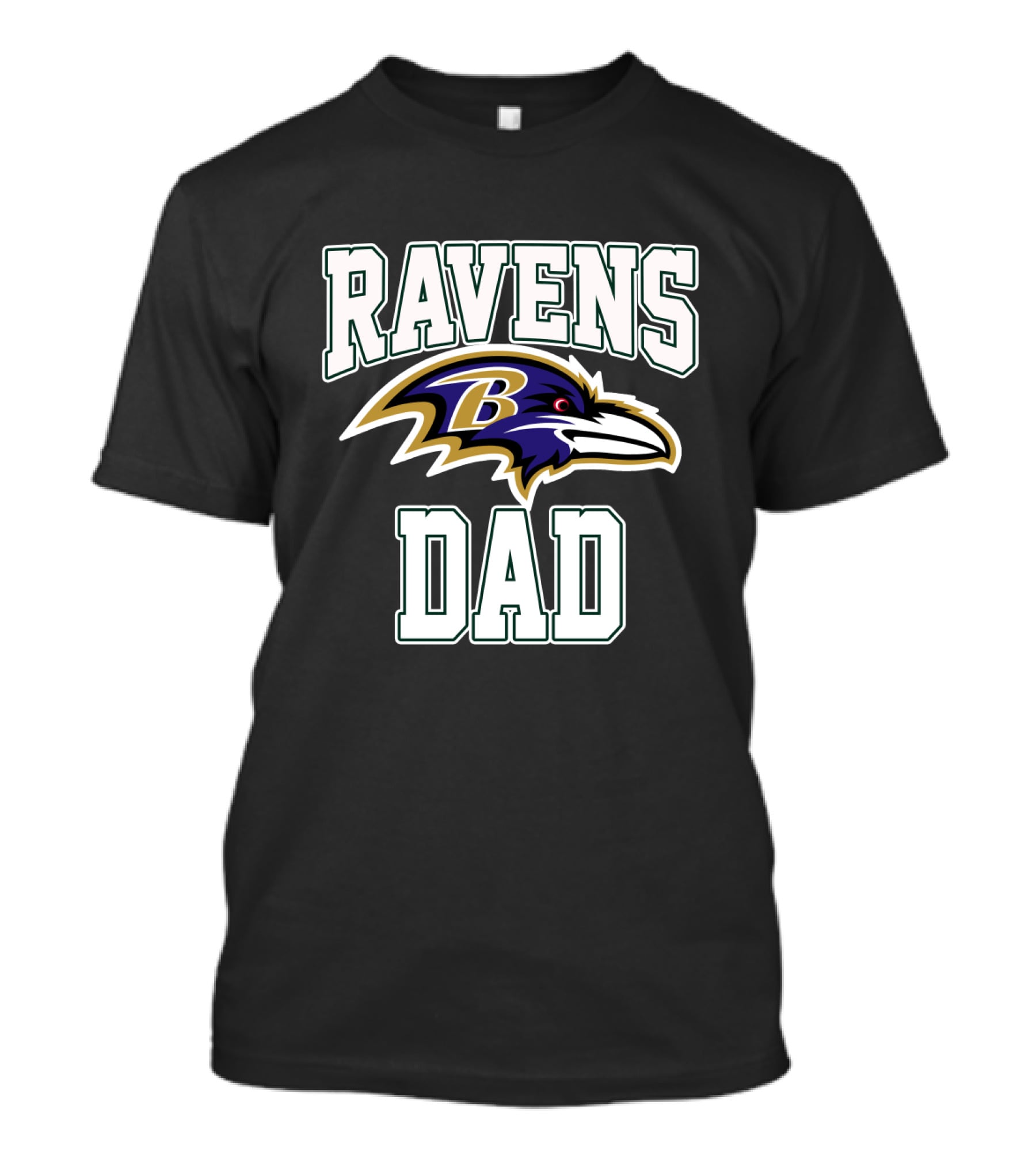 Ravens Dad Baltimore Football Fathers Day Gift T-Shirt