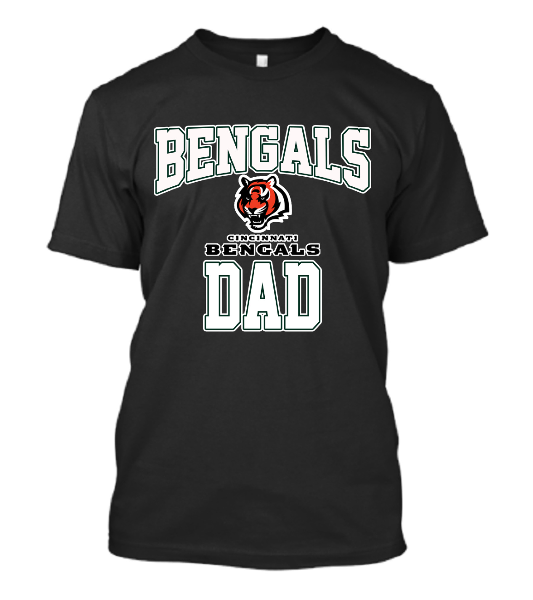 Cincinnati Bengals Dad Fathers Day Bengals Tiger T-Shirt