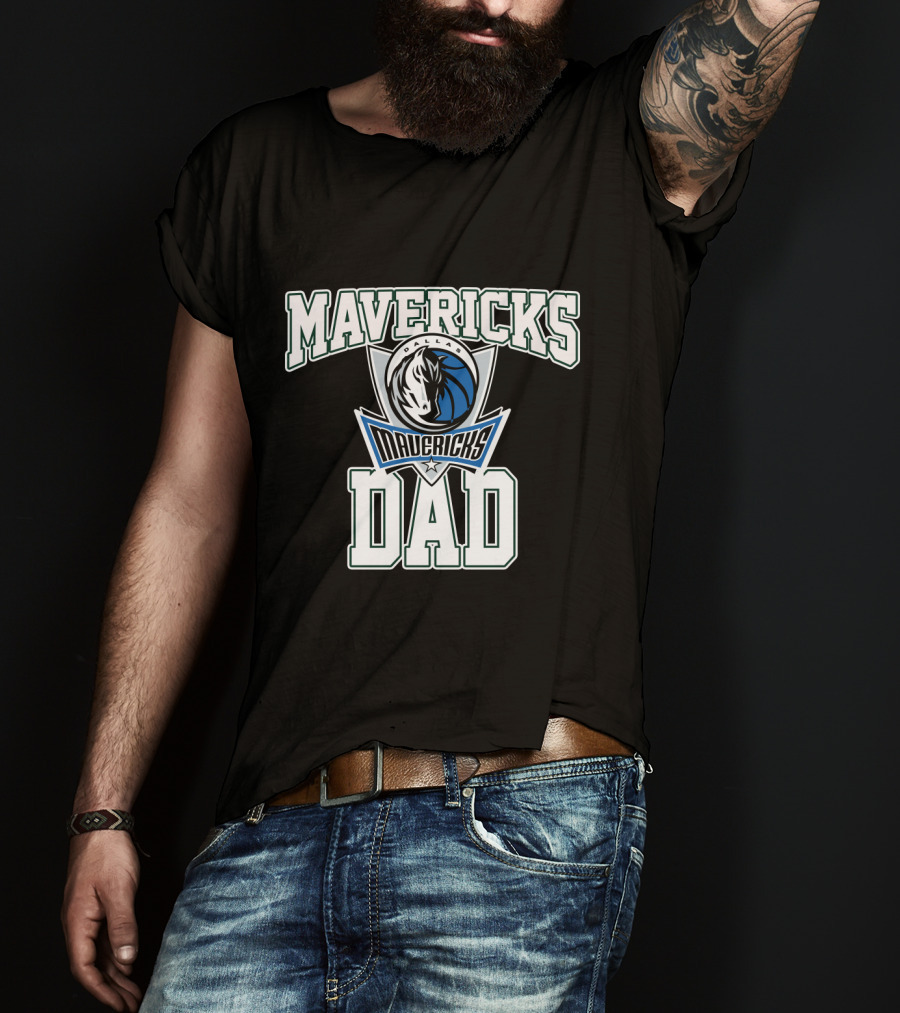 Dallas Mavericks Dad Father's Day Gift T-Shirt