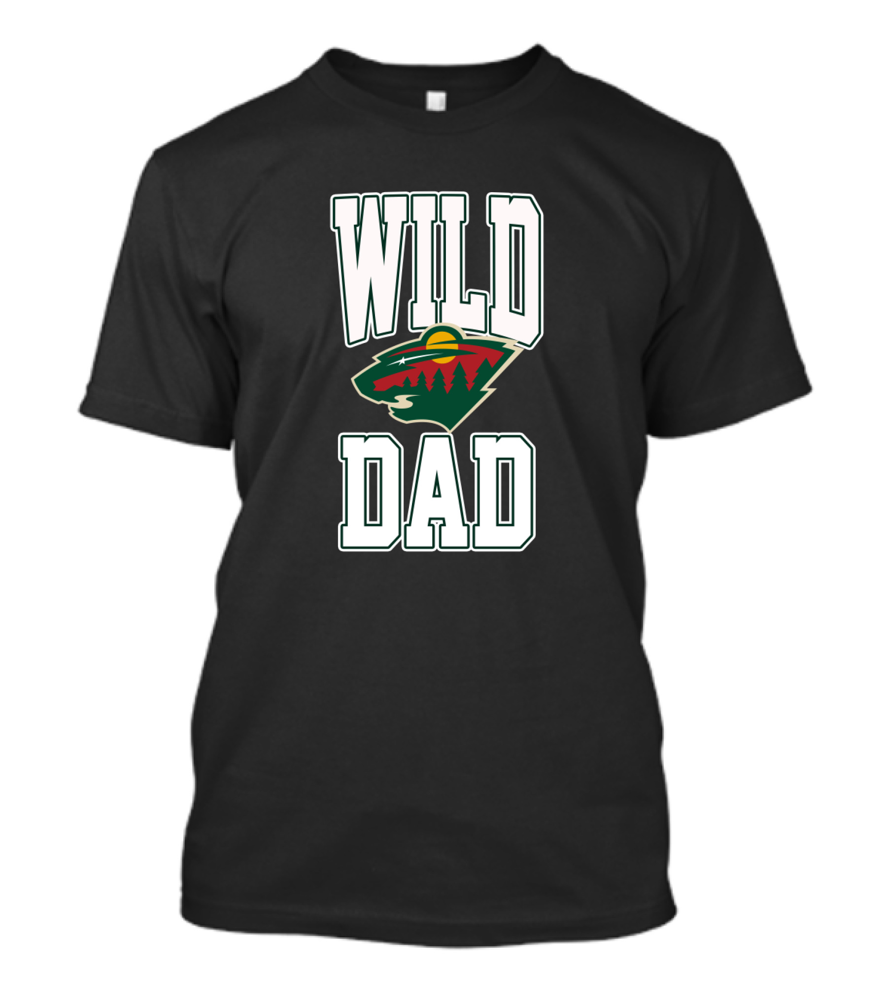 Minnesota Wild Dad Hockey Fan Tribute Team T-Shirt