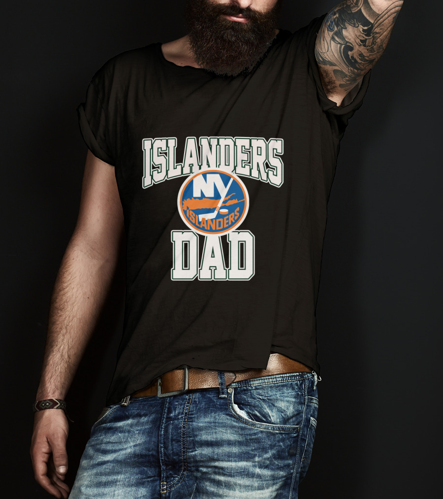 Ny Islanders Dad Islanders Hockey Team T-Shirt