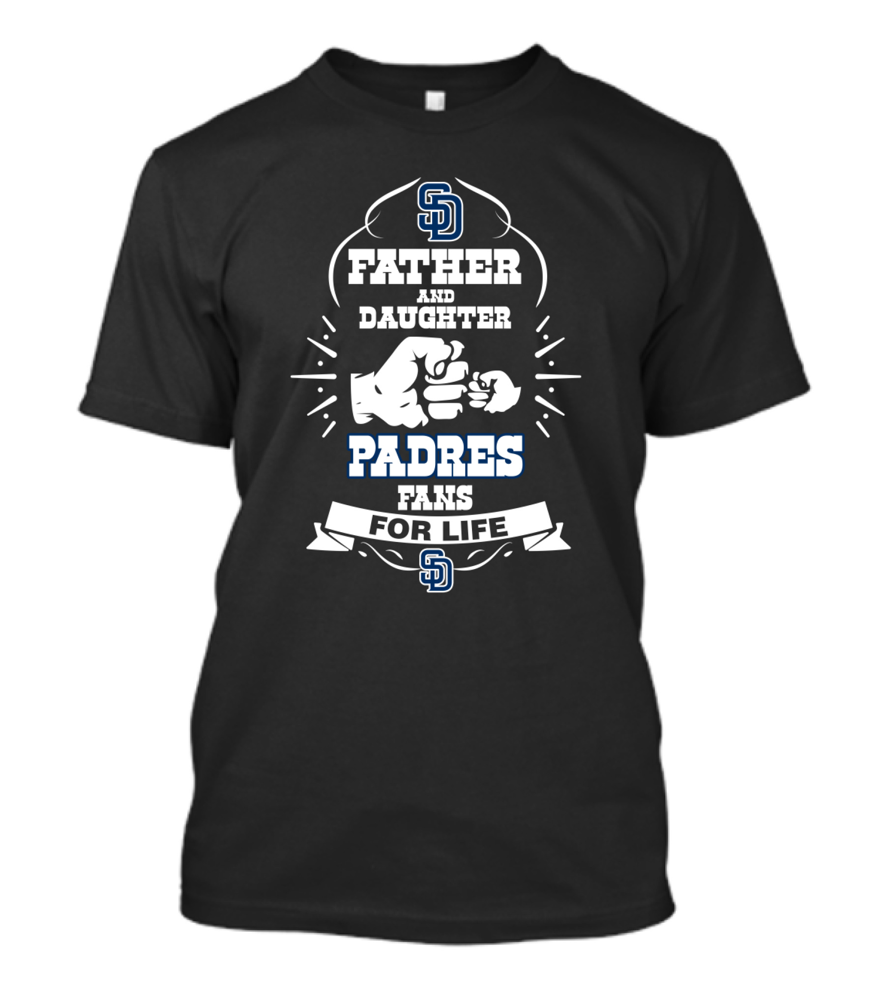 Padres Fans For Life Father And Daughter San Diego T-Shirt