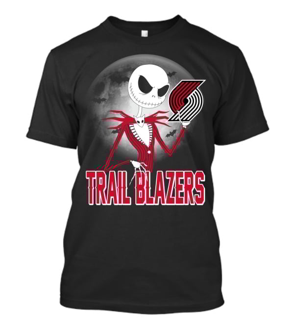 Jack Halloween Trail Blazers Moon T-Shirt