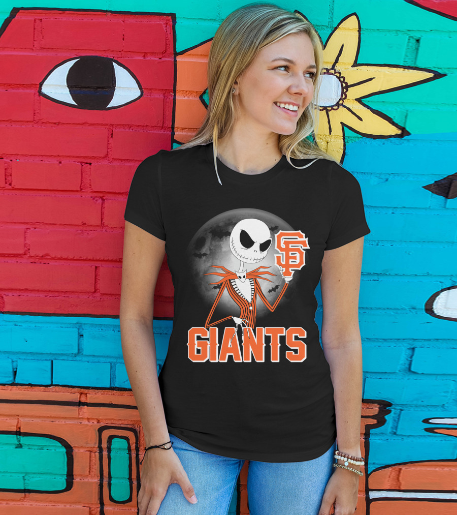 Jack Skellington San Francisco Giants Halloween T-Shirt