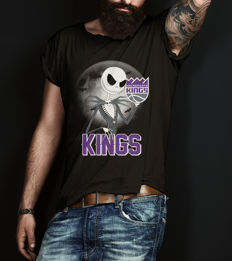 Kings Halloween Jack Skellington Sacramento T-Shirt