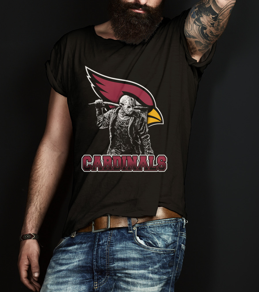 Jason Voorhees Cardinals Fans Arizona T-Shirt