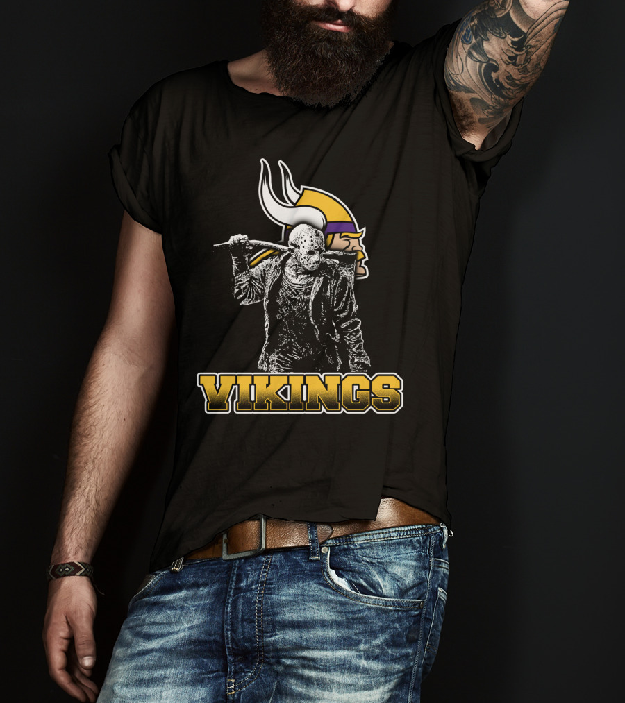 Jason Voorhees Minnesota Vikings Mashup T-Shirt