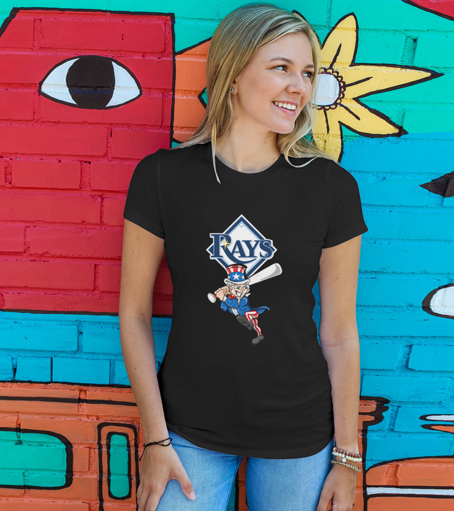 Tampa Bay Rays Uncle Sam Baseball 4Th July Patriotic T-Shirt