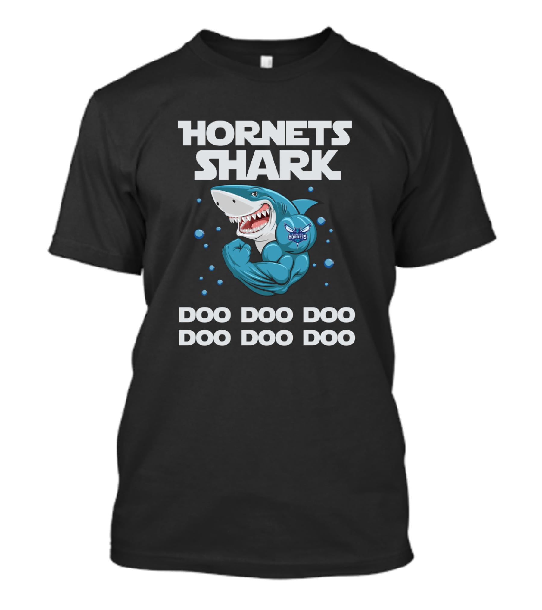 Hornets Shark Doo Doo Doo Charlotte Hornets Basketball T-Shirt