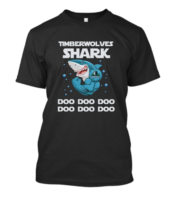 Timberwolves Shark Doo Doo Doo Nba T-Shirt