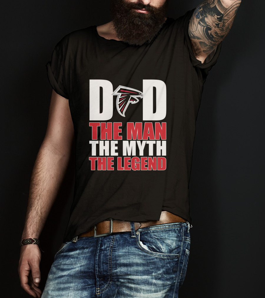 Dad Atlanta Falcons The Man The Myth The Legend T-Shirt