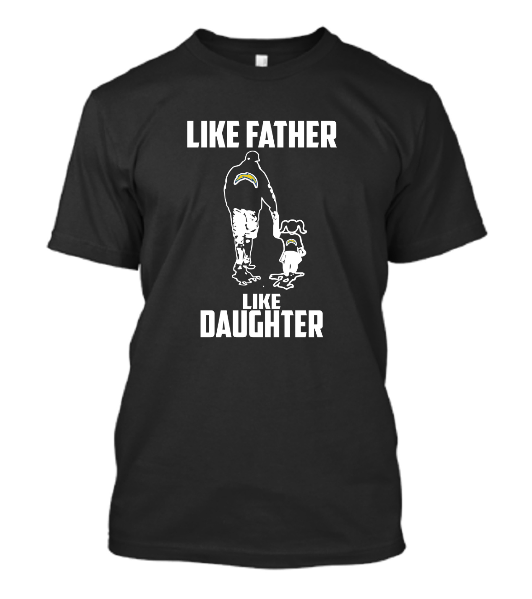 Like Father Like Daughter Los Angeles Chargers Fan T-Shirt
