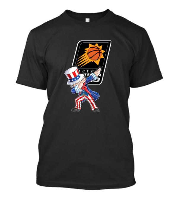 Uncle Sam Dabbing Phoenix Suns 4Th Of July Celebration T-Shirt