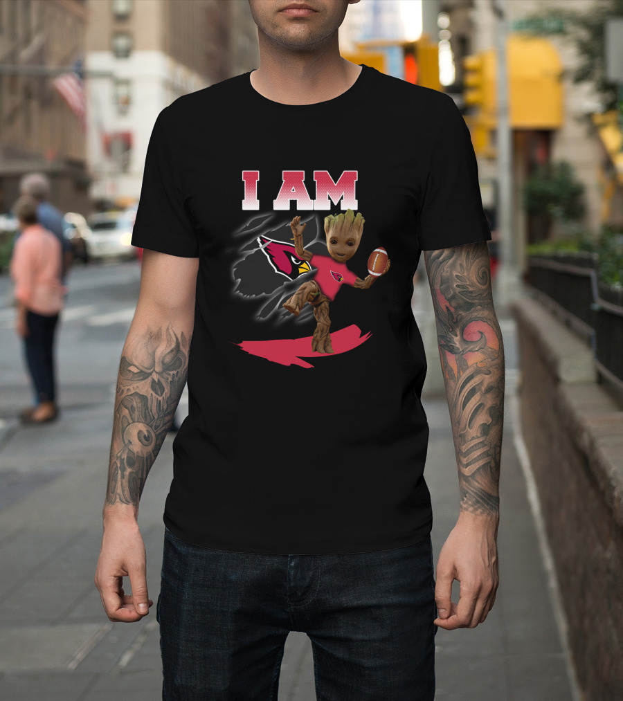I Am Arizona Cardinals Groot Football Fan T-Shirt