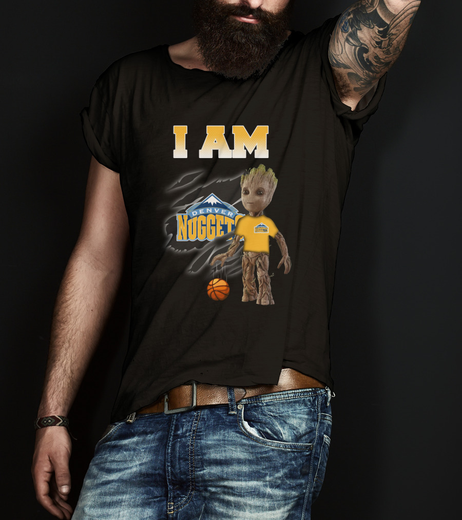 I Am Denver Nuggets Groot Basketball Fans Favorite T-Shirt