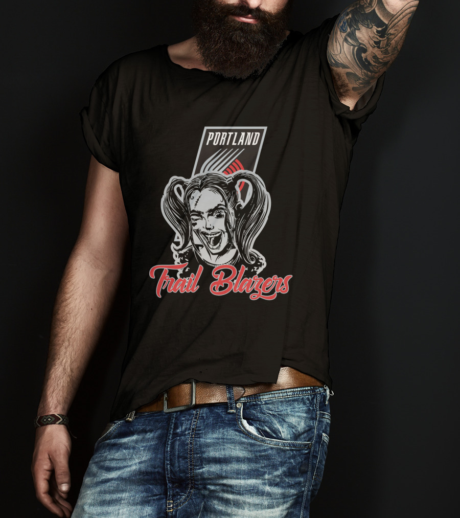 Portland Trail Blazers Harley Quinn T-Shirt