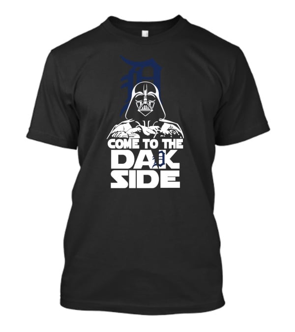 Come To The Dark Side Darth Vader Detroit Tigers Fans T-Shirt