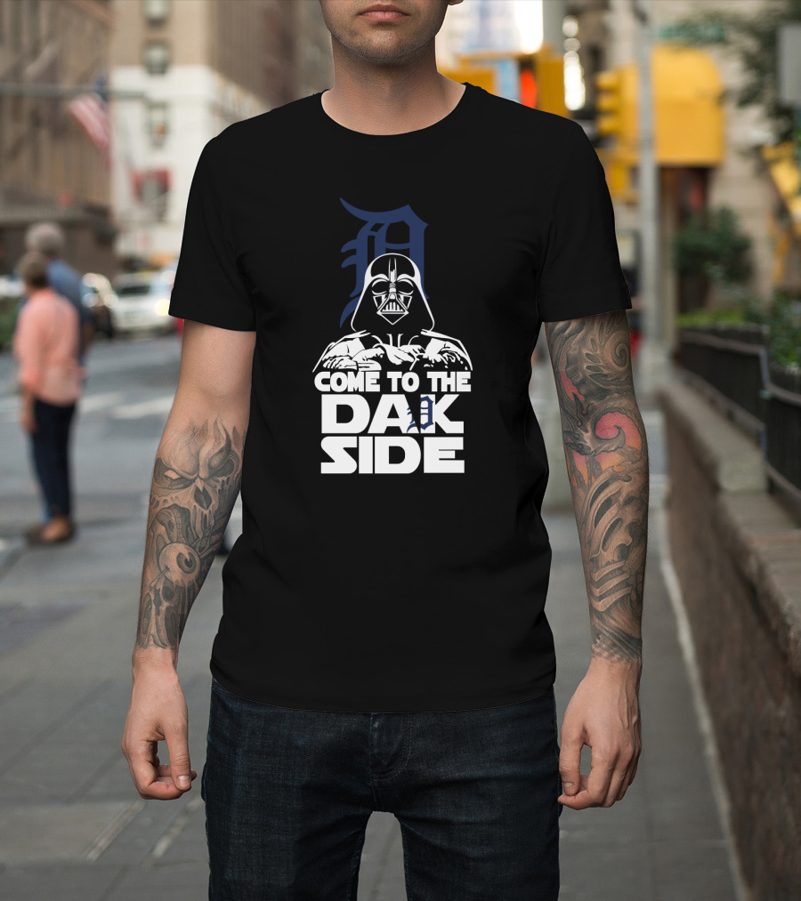 Come To The Dark Side Darth Vader Detroit Tigers Fans T-Shirt