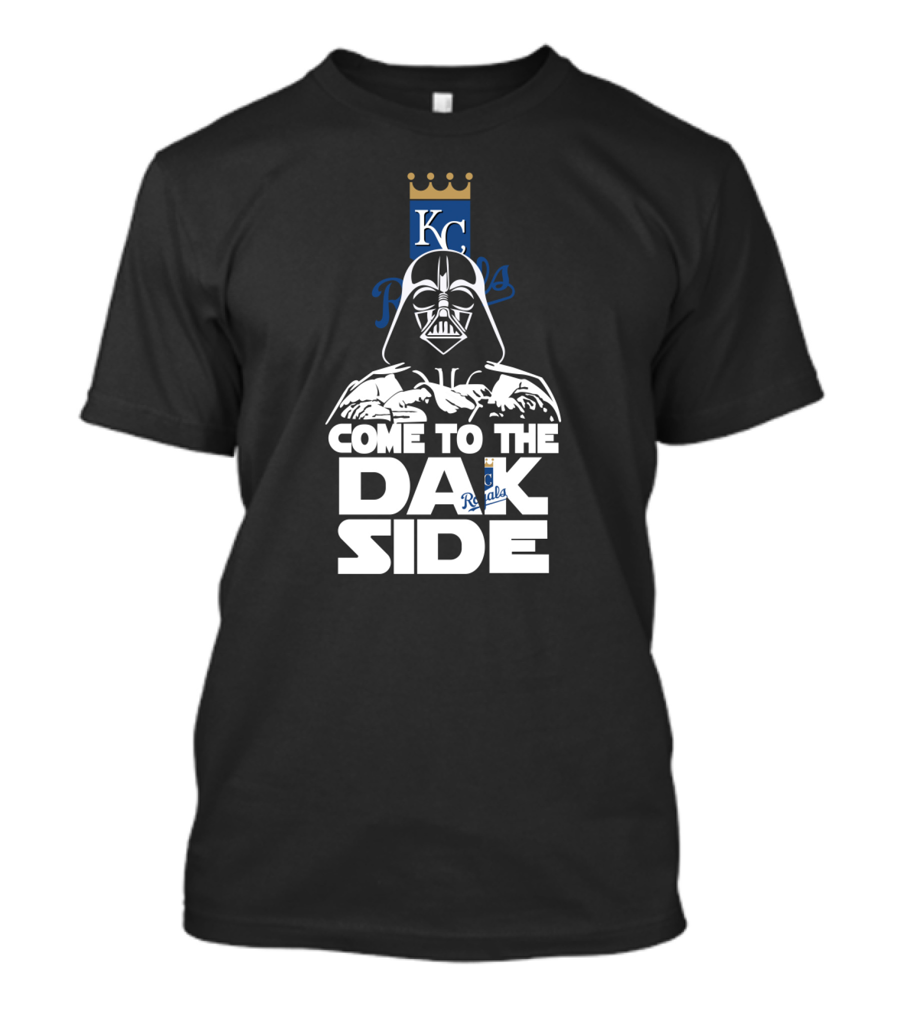 Come To The Dark Side Kc Royals Darth Vader T-Shirt