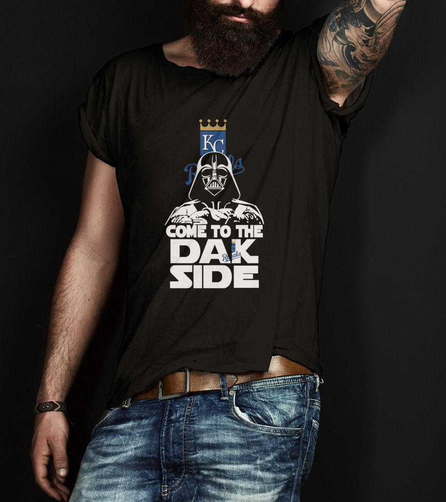 Come To The Dark Side Kc Royals Darth Vader T-Shirt