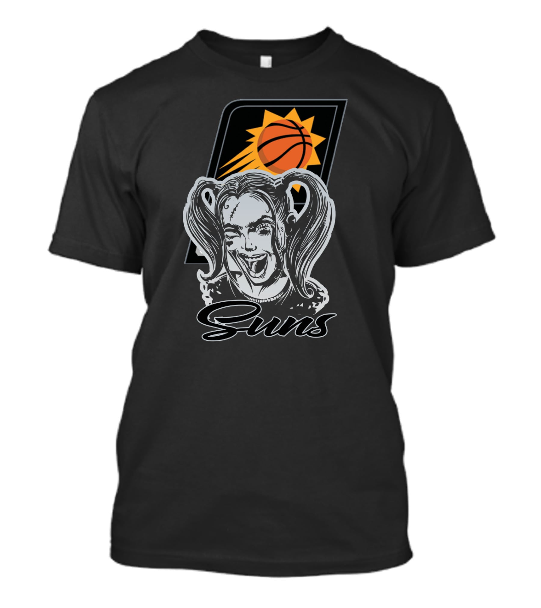 Harley Quinn Suns Basketball Fan Art Phoenix Suns T-Shirt