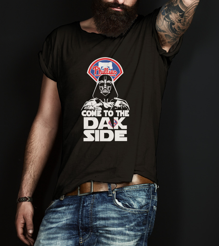 Philadelphia Phillies Come To The Dark Side Darth Vader T-Shirt