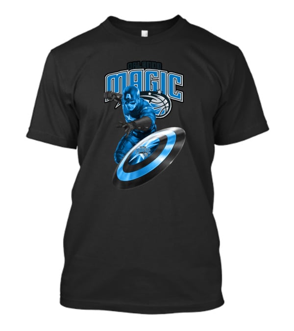 Orlando Magic Captain America Fans Assemblage T-Shirt