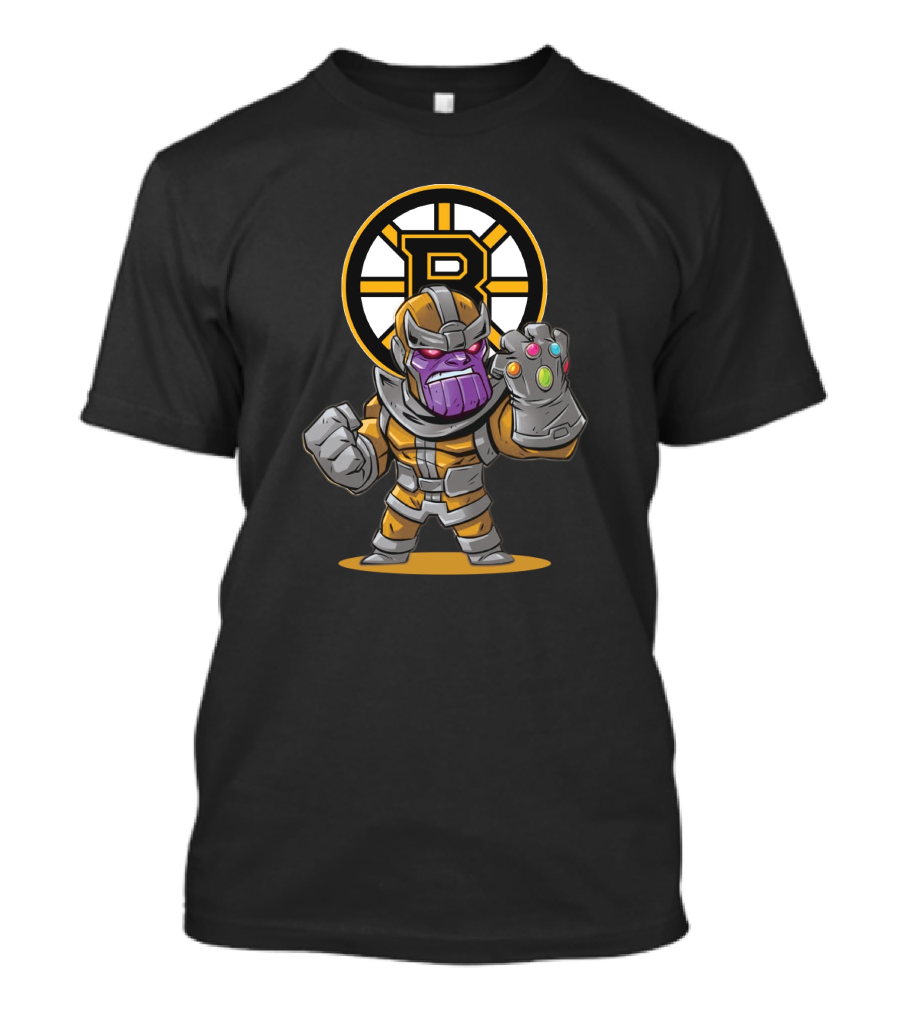 Thanos Boston Bruins Fans Infinity Gauntlet Crossover T-Shirt