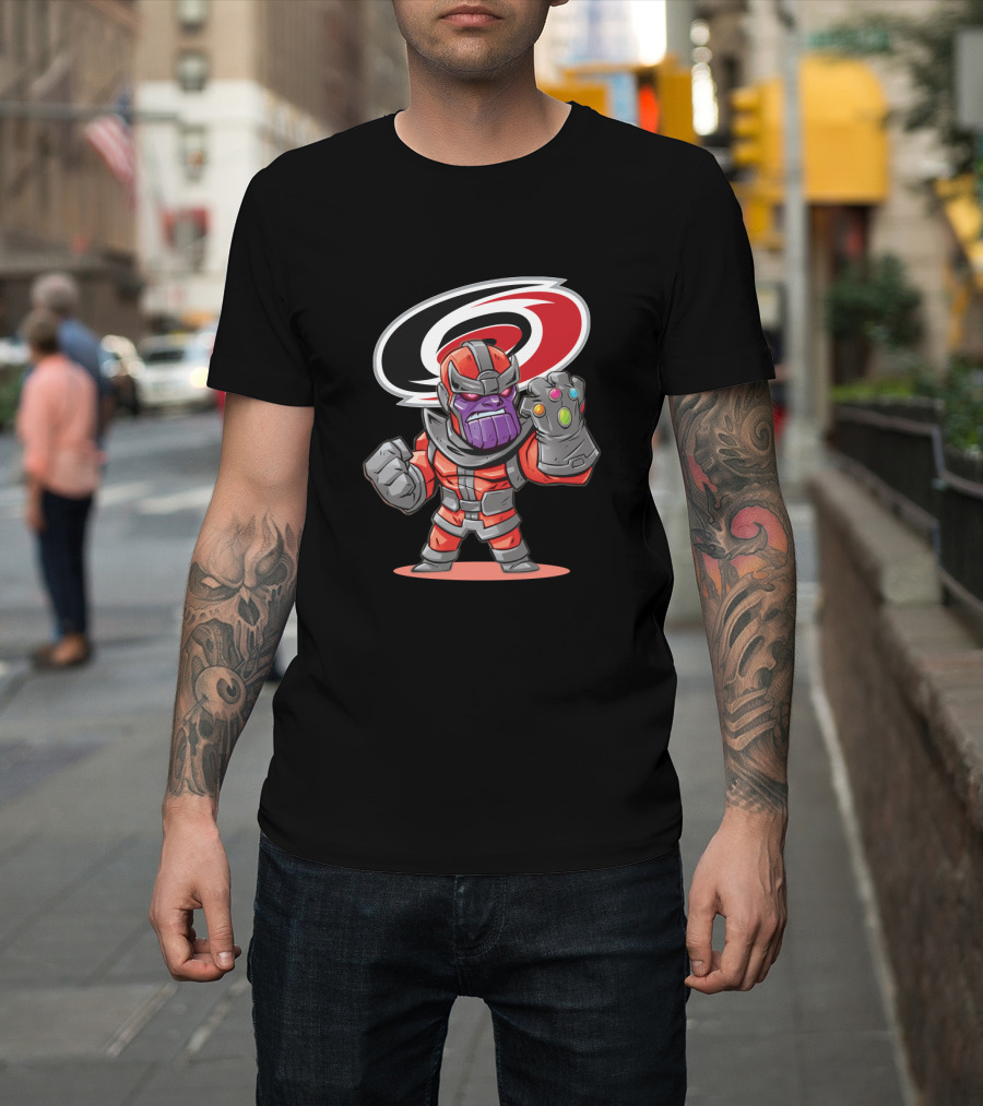 Thanos Carolina Hurricanes Fans Infinity Gauntlet Marvel Mashup T-Shirt