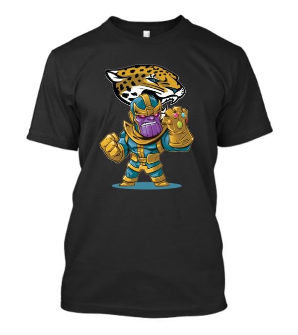 Thanos Infinity Gauntlet Meets Jacksonville Jaguars Fans Celebrate Team Pride T-Shirt
