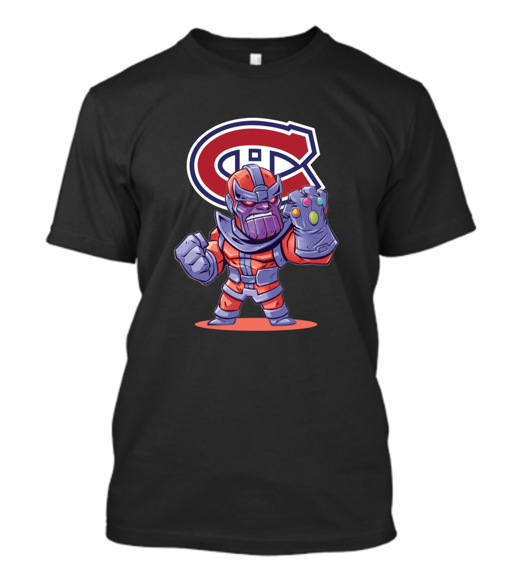 Thanos Montreal Canadiens Infinity Gauntlet Fan Art Marvel Crossover T-Shirt