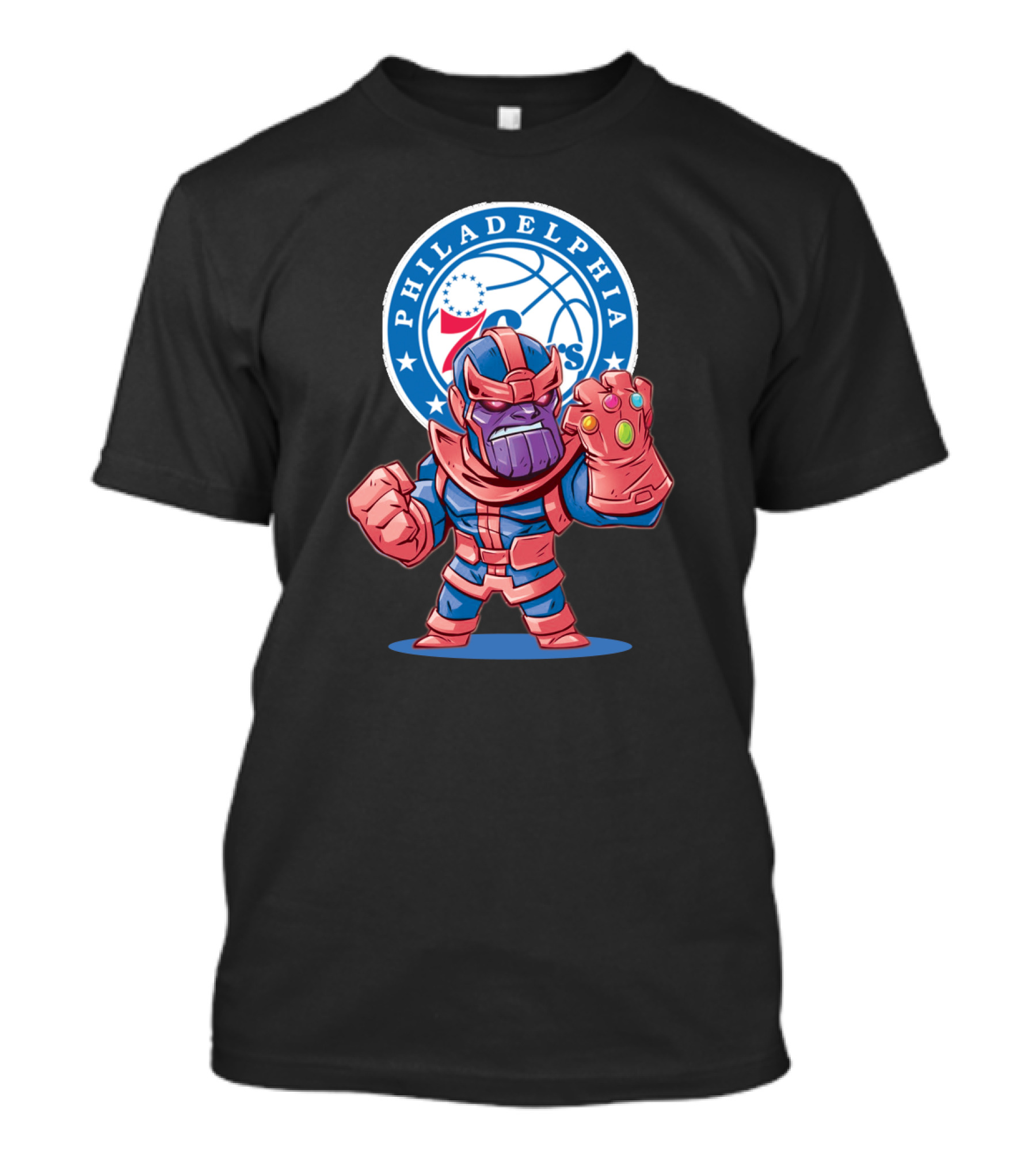 Philadelphia 76ers Marvel Thanos Crossover T-Shirt