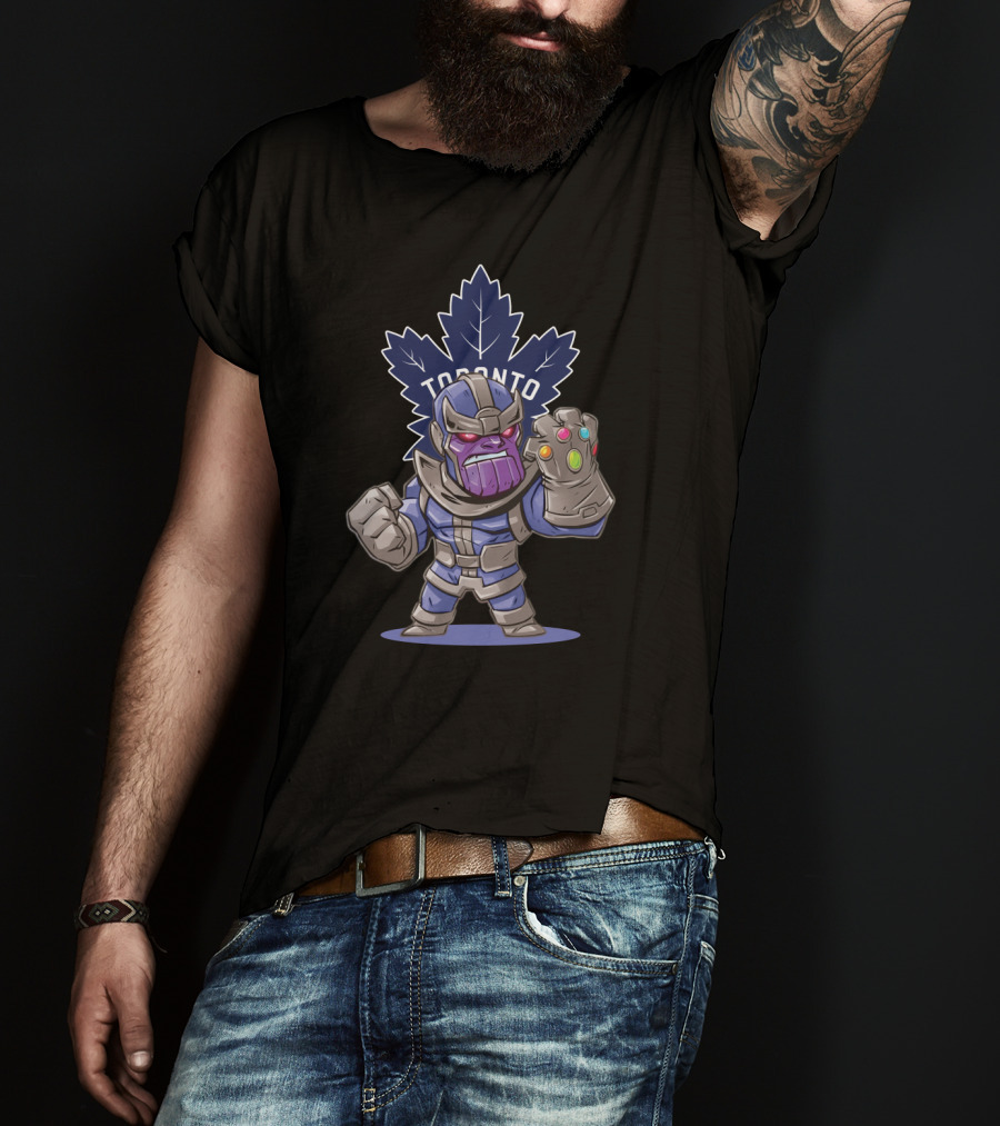 Toronto Maple Leafs Fans Thanos Infinity Gauntlet T-Shirt