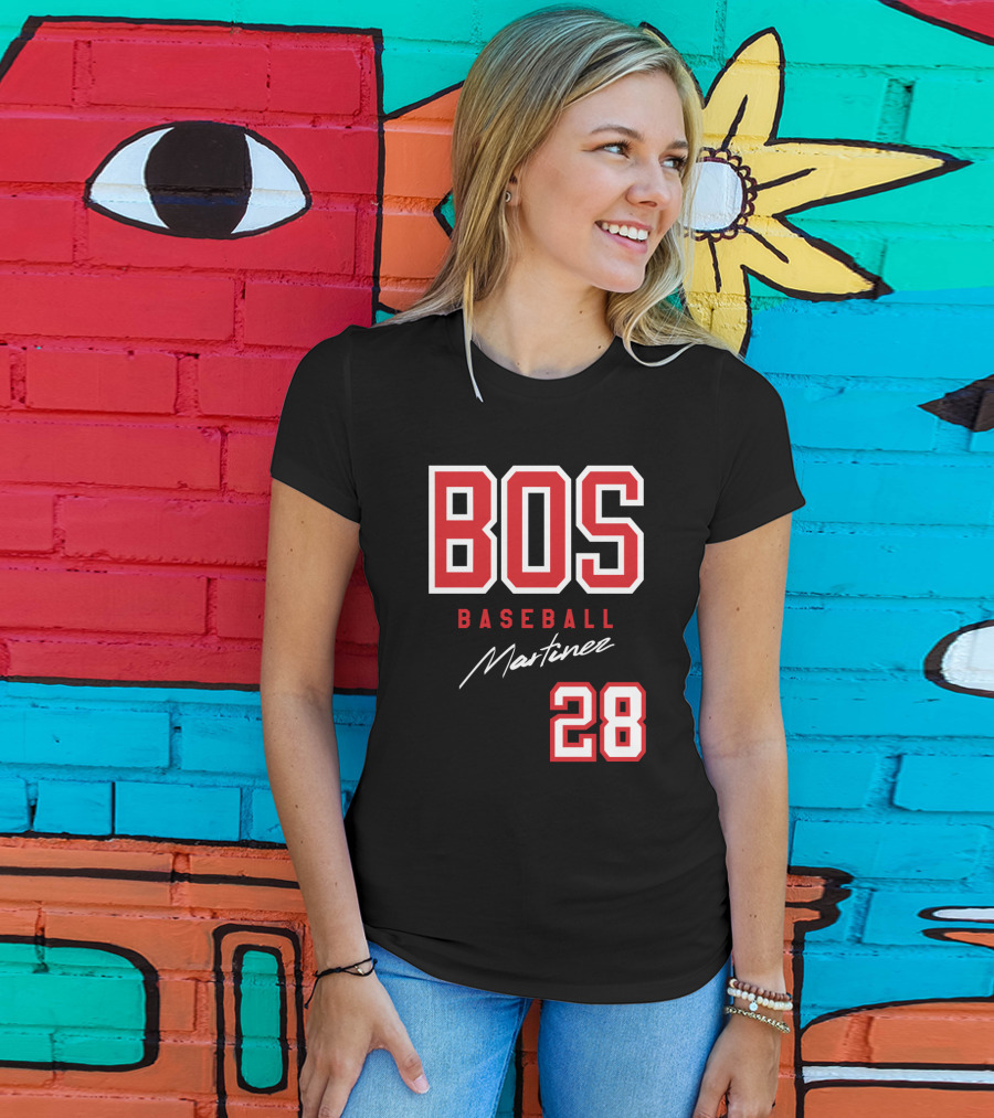 BOS Baseball Martinez 28 Boston Red Sox J D Martinez Fans T-Shirt