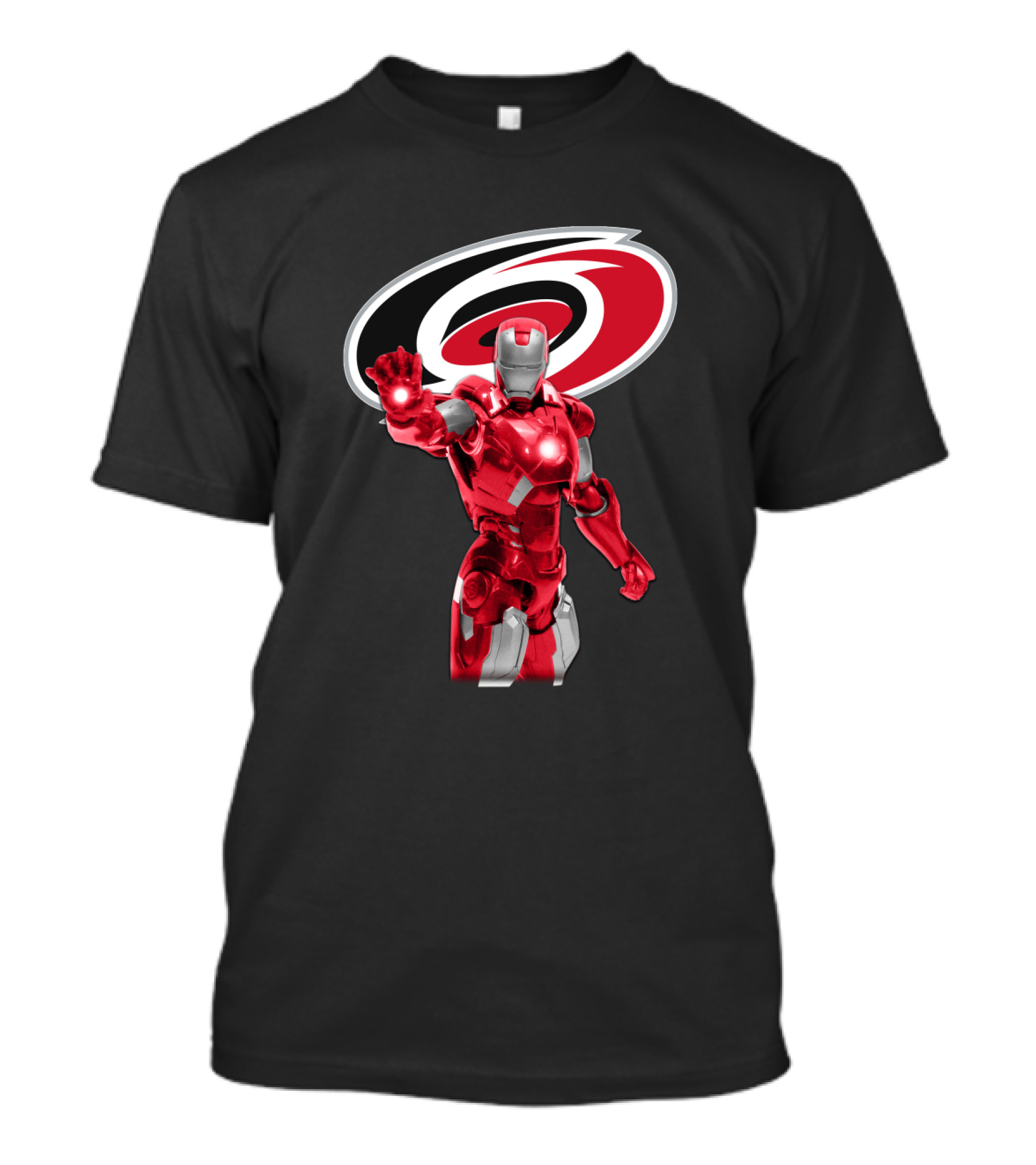 Iron Man Carolina Hurricanes Marvel NHL Crossover T-Shirt