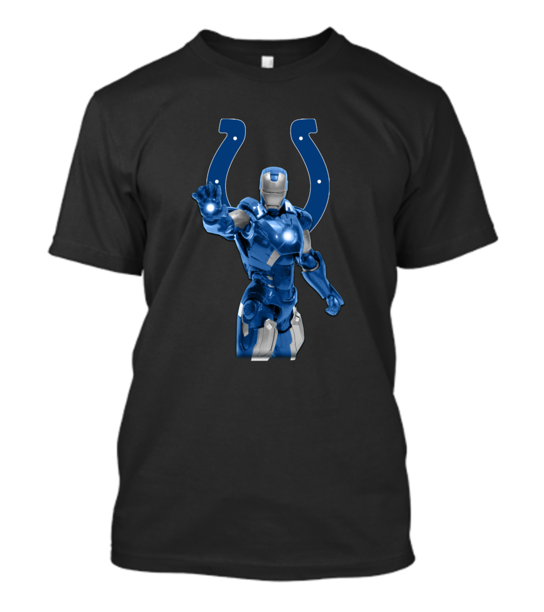 Iron Man Indianapolis Colts Marvel Avengers Fan Crossover T-Shirt