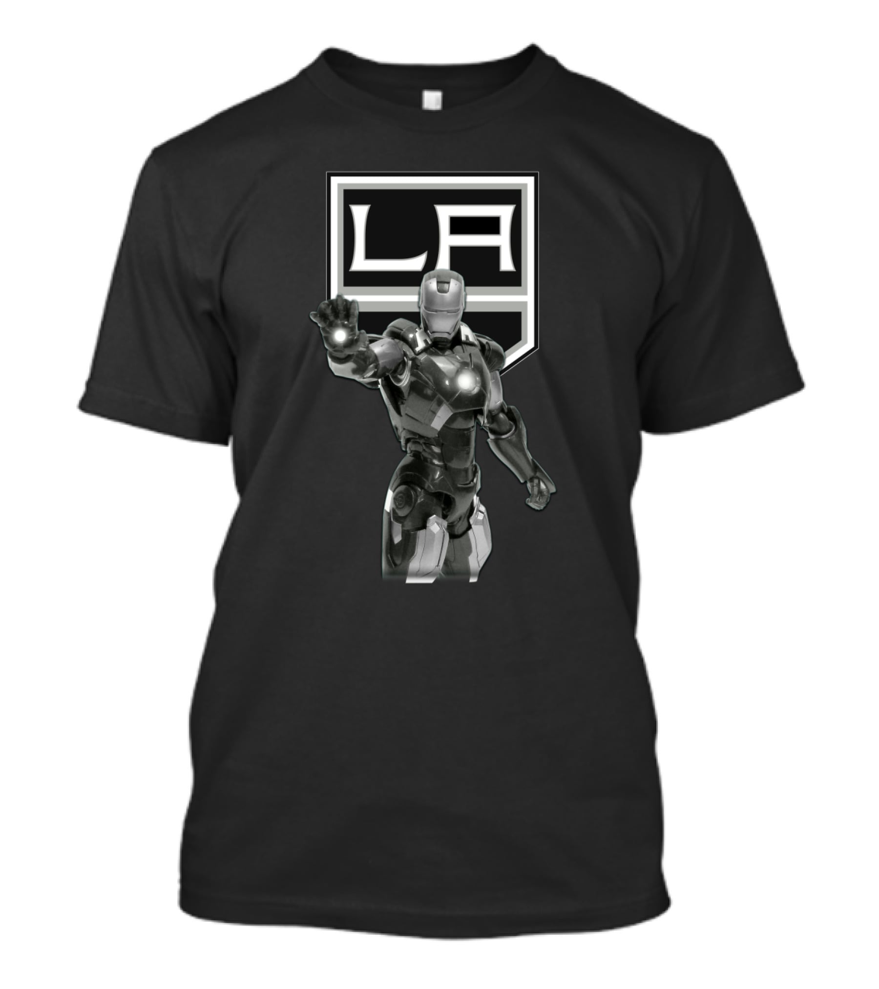 Iron Man LA Kings Collaboration With Iconic Armor And Sports T-Shirt