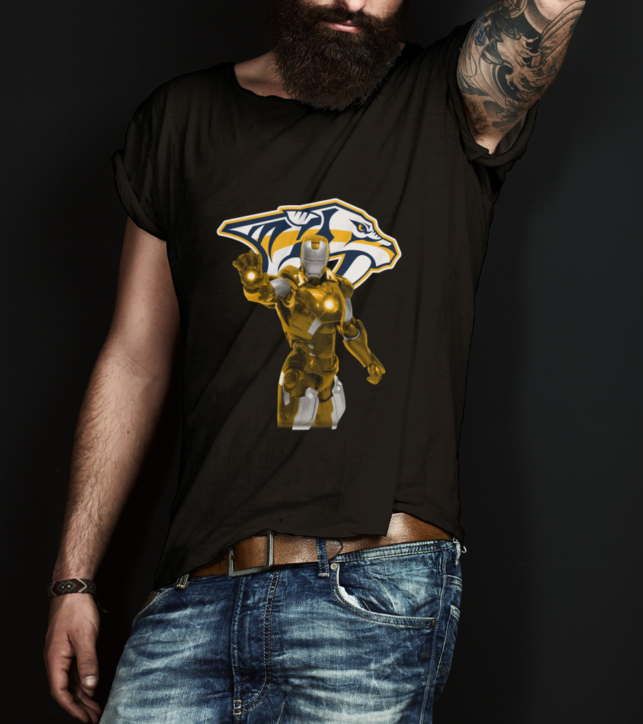 Nashville Predators Iron Man Collaboration T-Shirt