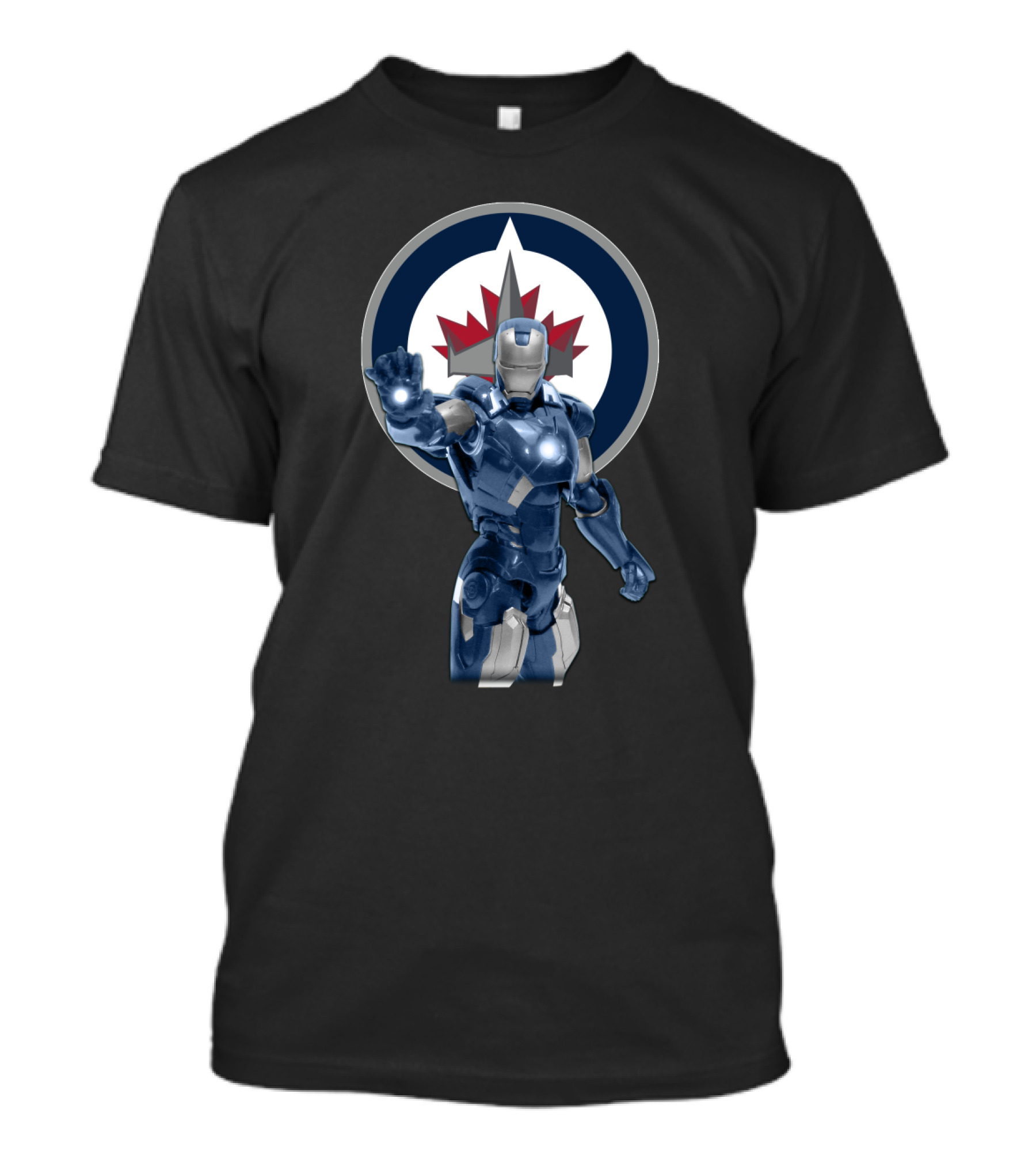 Winnipeg Jets Iron Man Crossover T-Shirt