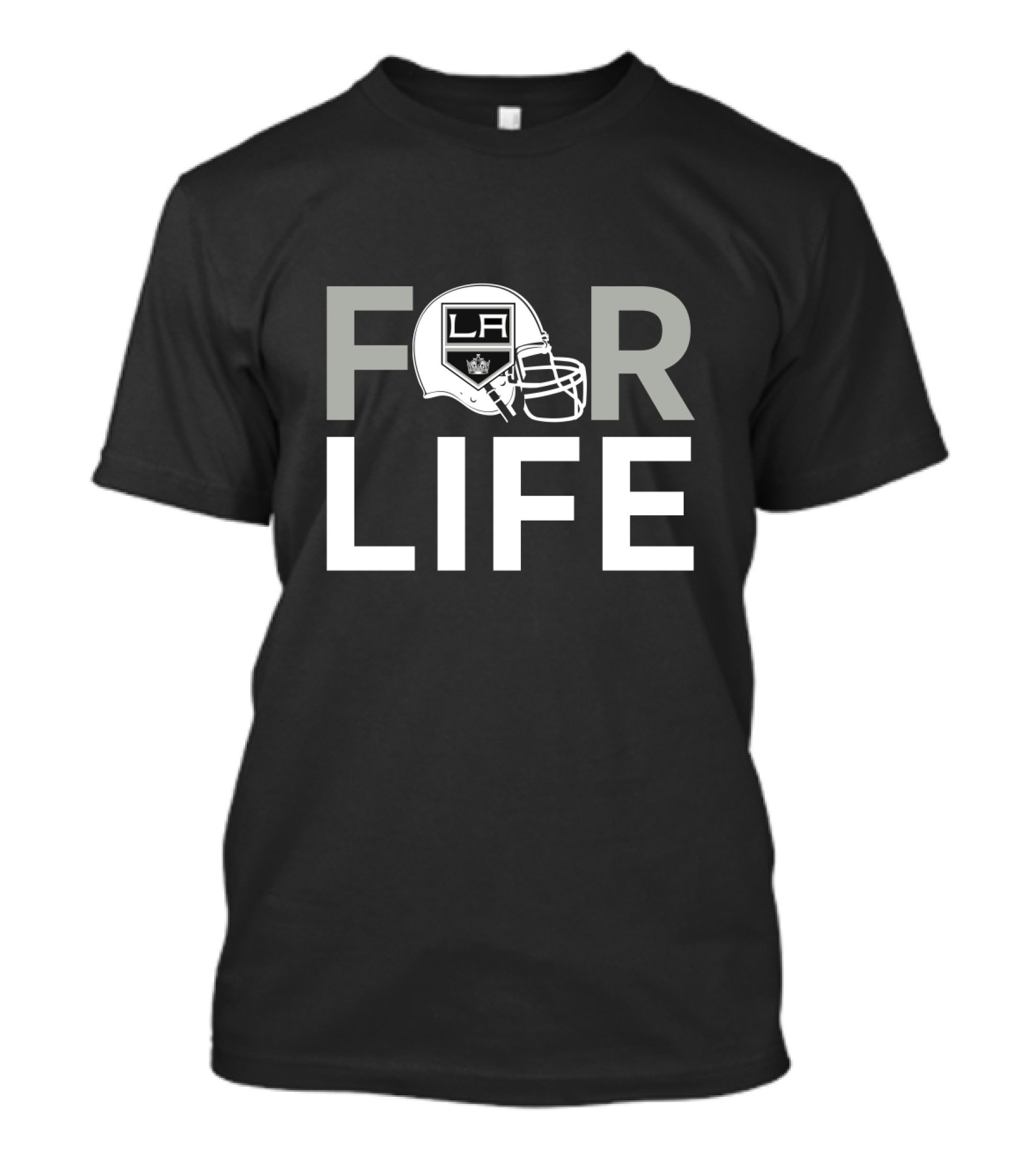 Los Angeles Kings Helmet Logo For Life T-Shirt