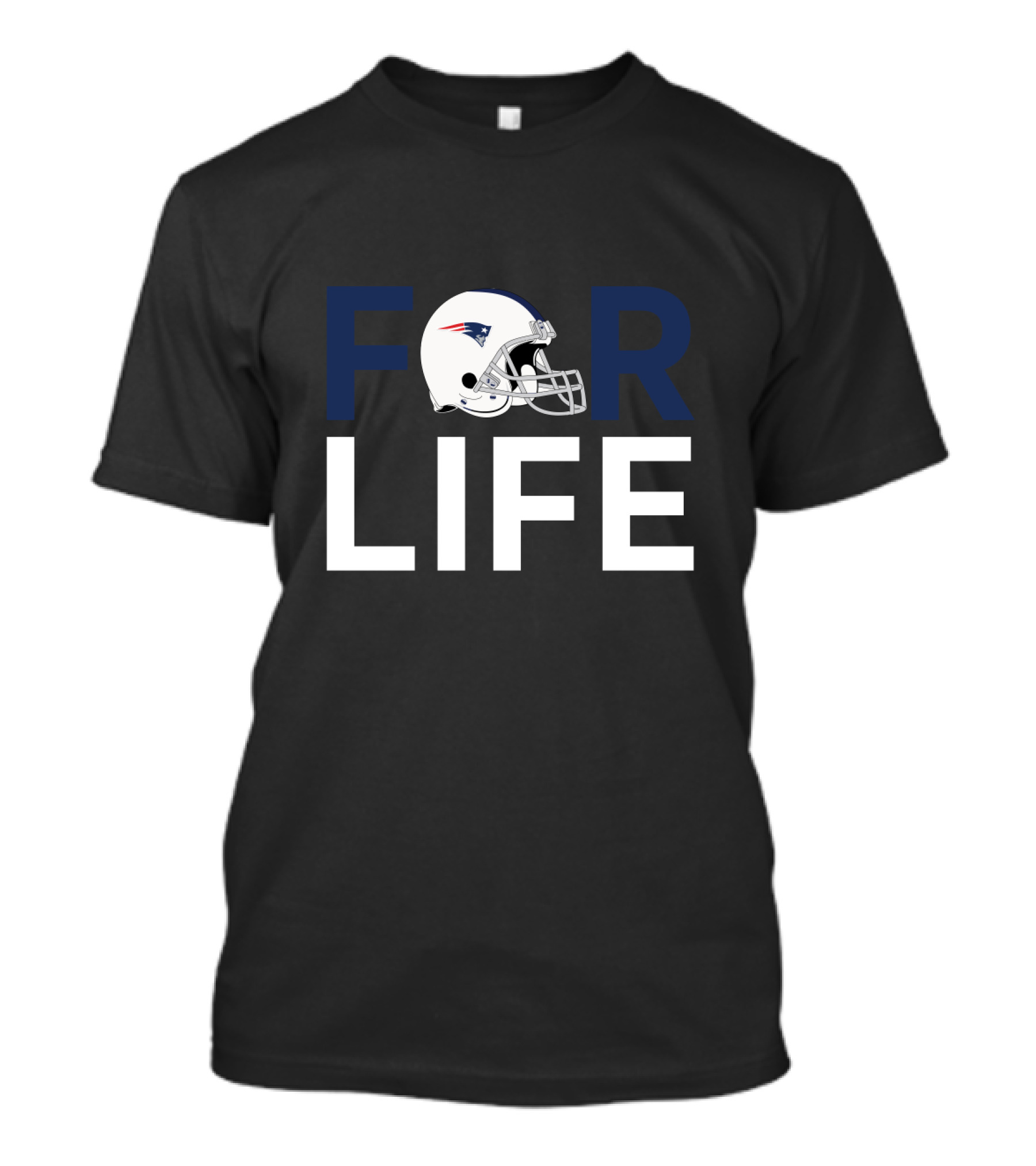 New England Patriots Helmet For Life For Fans T-Shirt