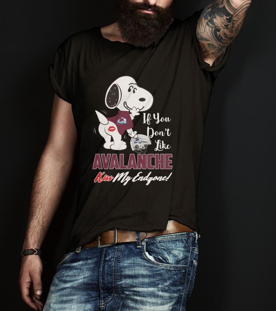 Snoopy If You Don't Like Avalanche Kiss My Endzone! T-Shirt
