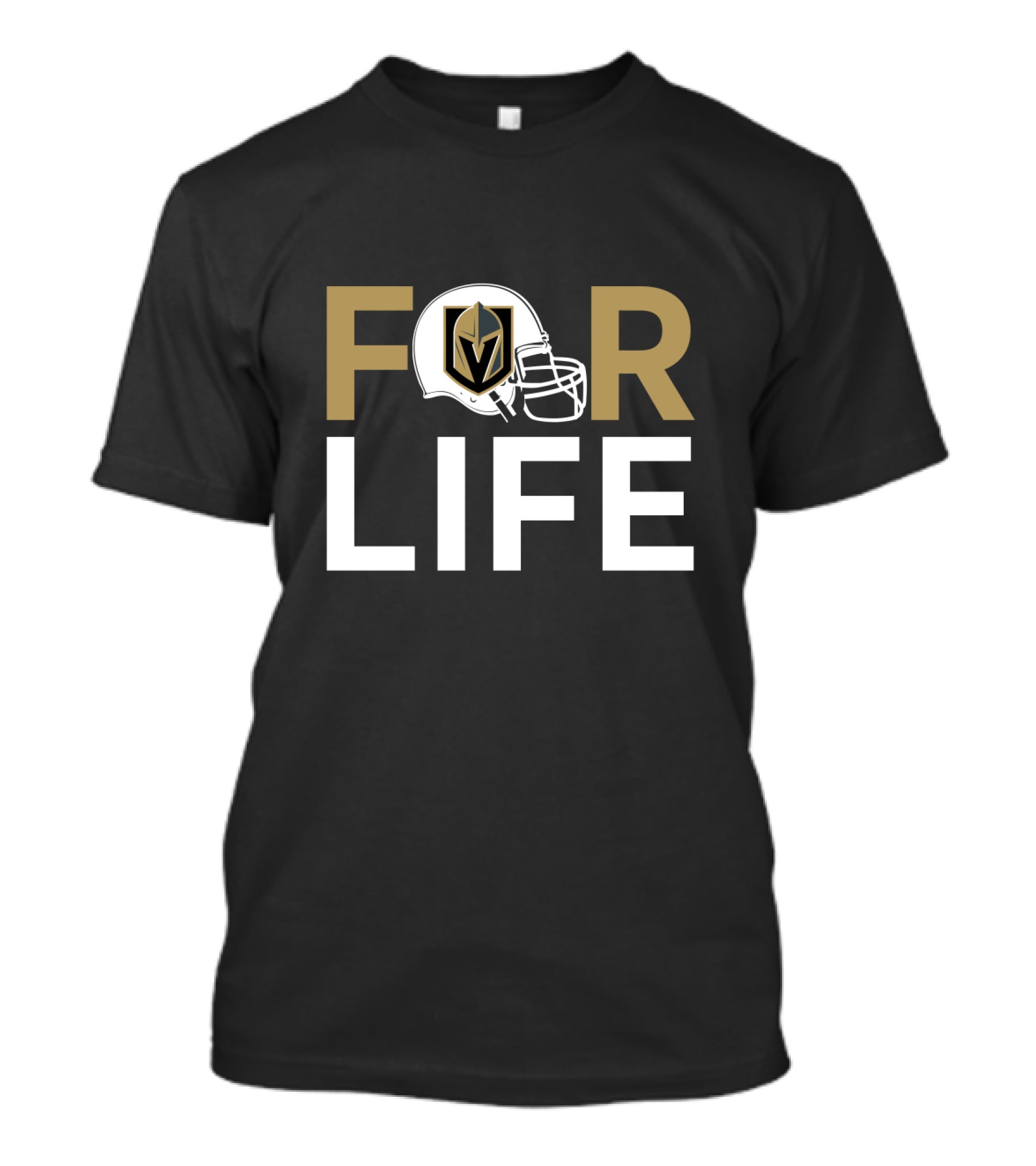 Vegas Golden Knights Helmet For Life T-Shirt