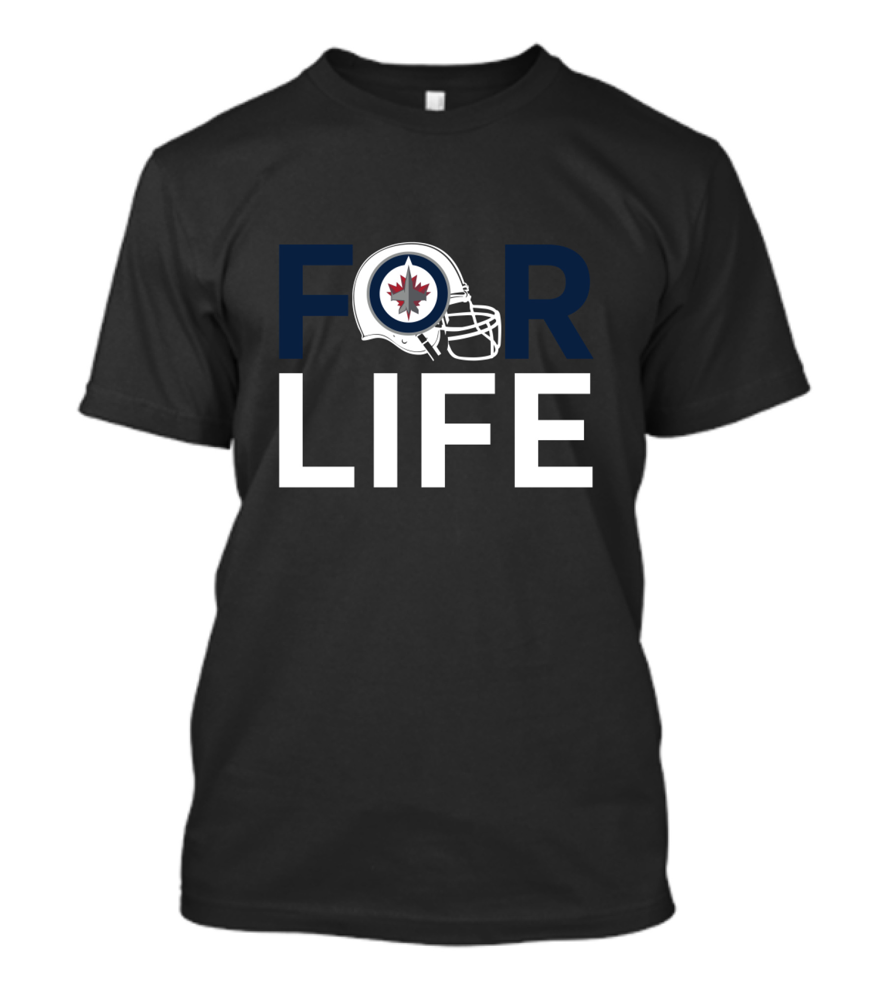 Winnipeg Jets Helmet For Life Hockey Fan T-Shirt