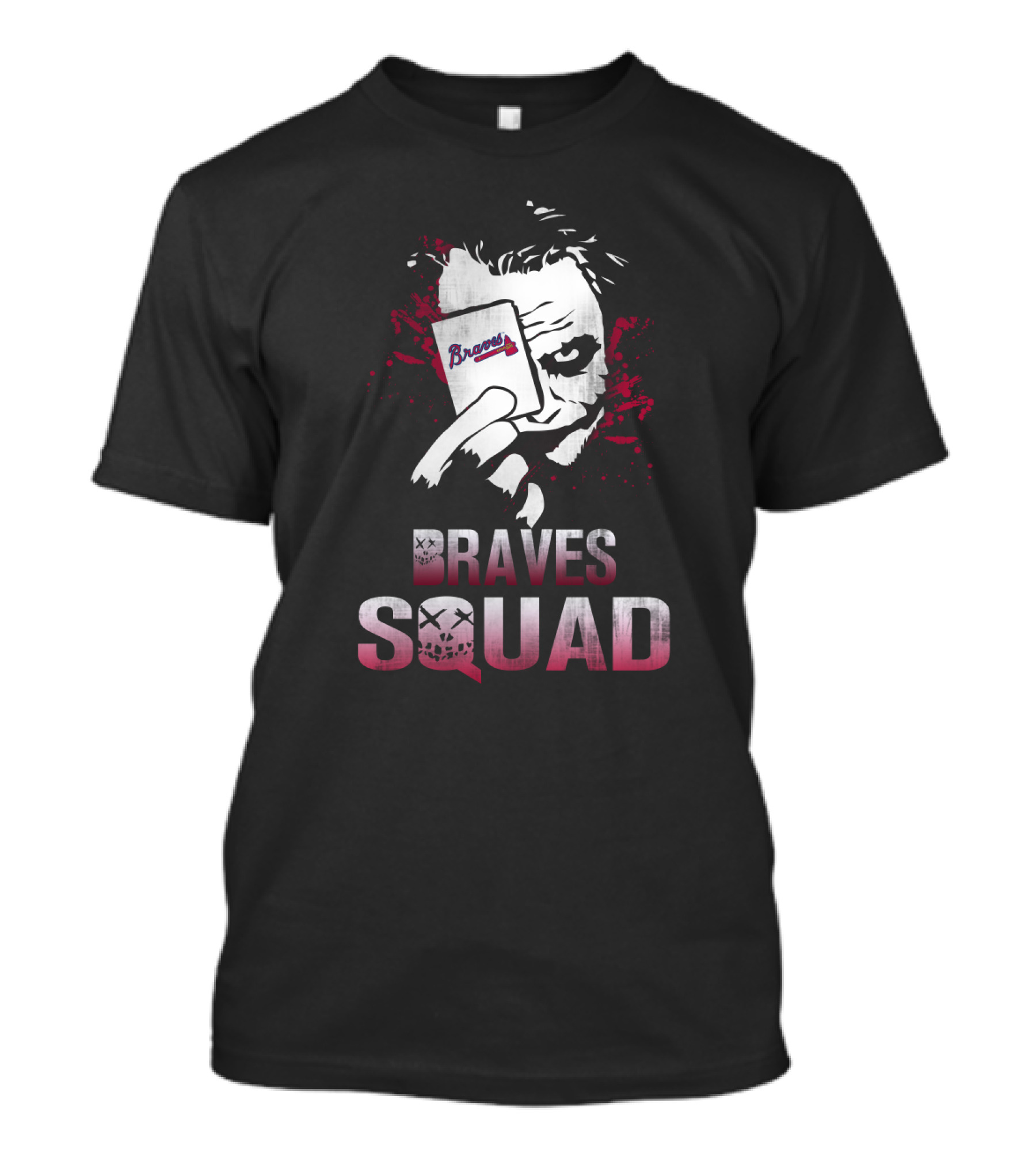 Braves Squad Joker Card Face Paint T-Shirt