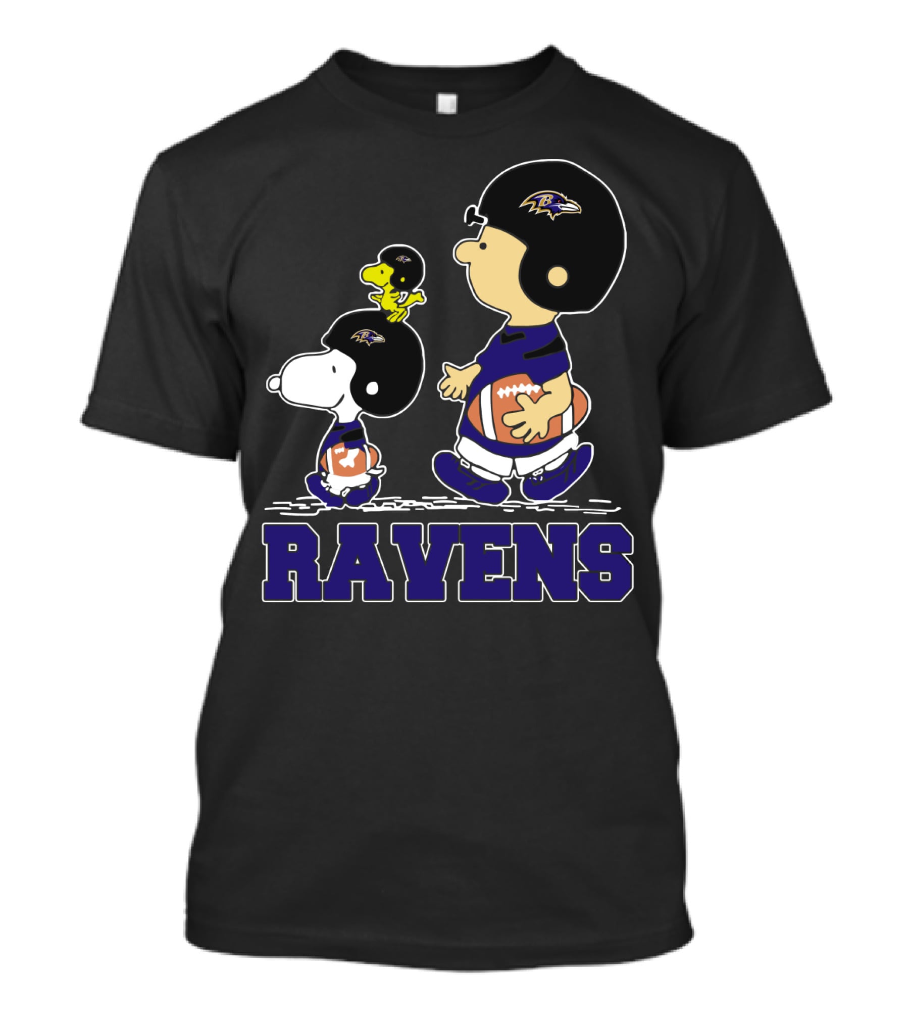 Snoopy And Friends Ravens Football Baltimore Fans T-Shirt