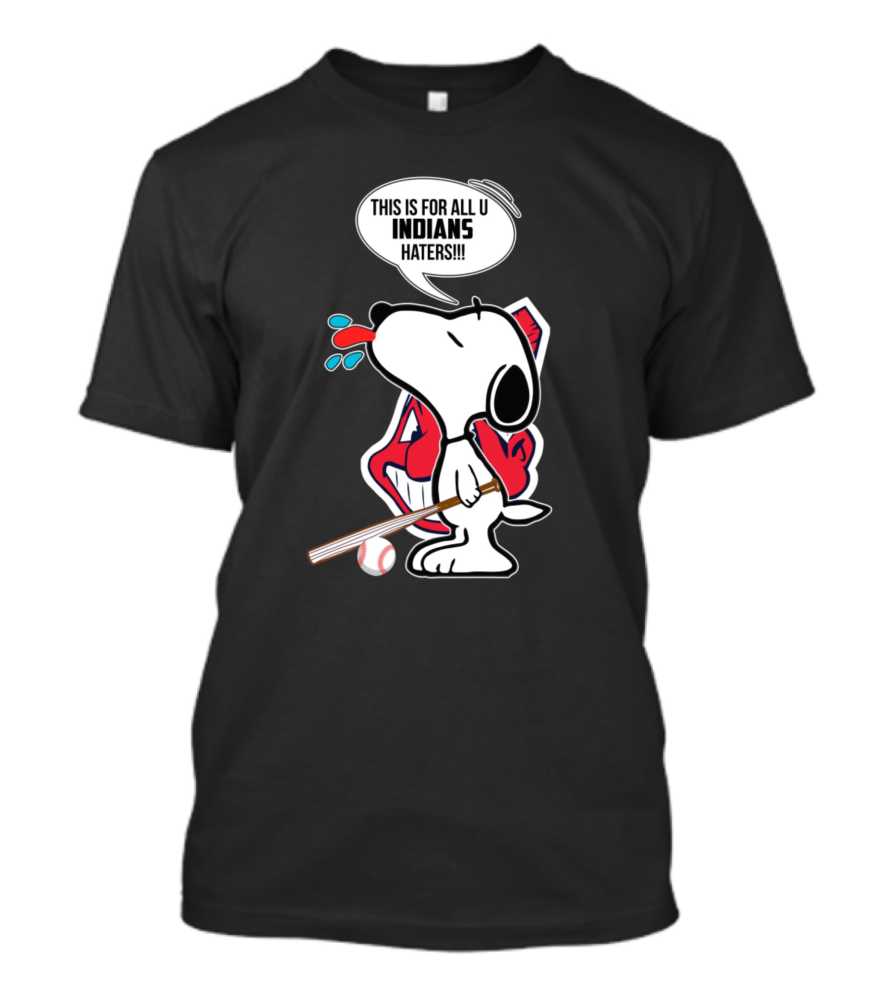 Snoopy This Is For All You Cleveland Indians Haters T-Shirt