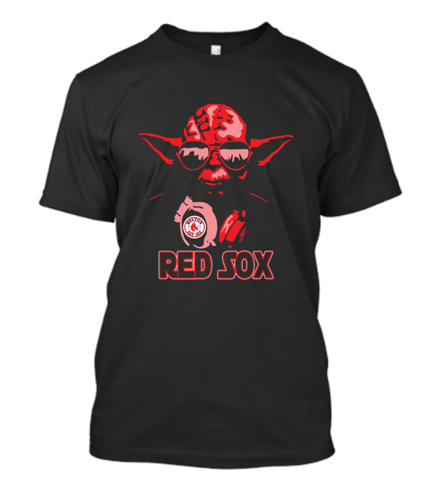 Yoda Red Sox Star Wars Boston Fans T-Shirt