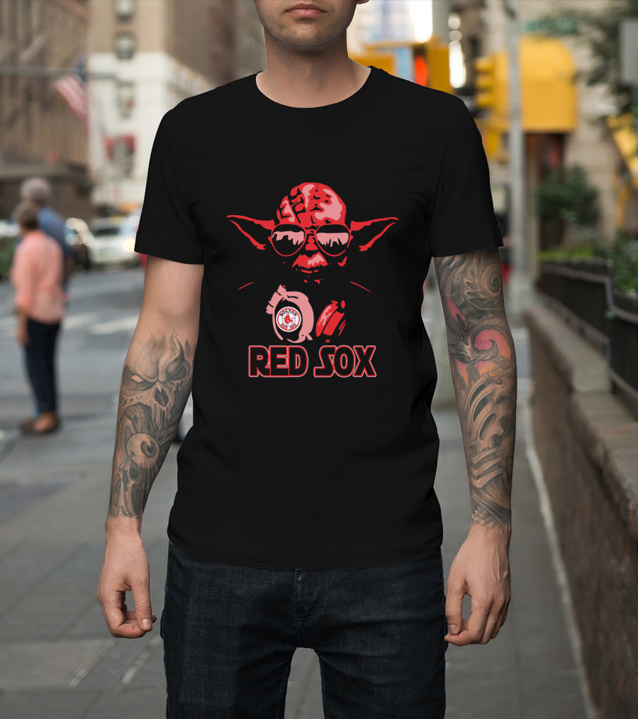 Yoda Red Sox Star Wars Boston Fans T-Shirt
