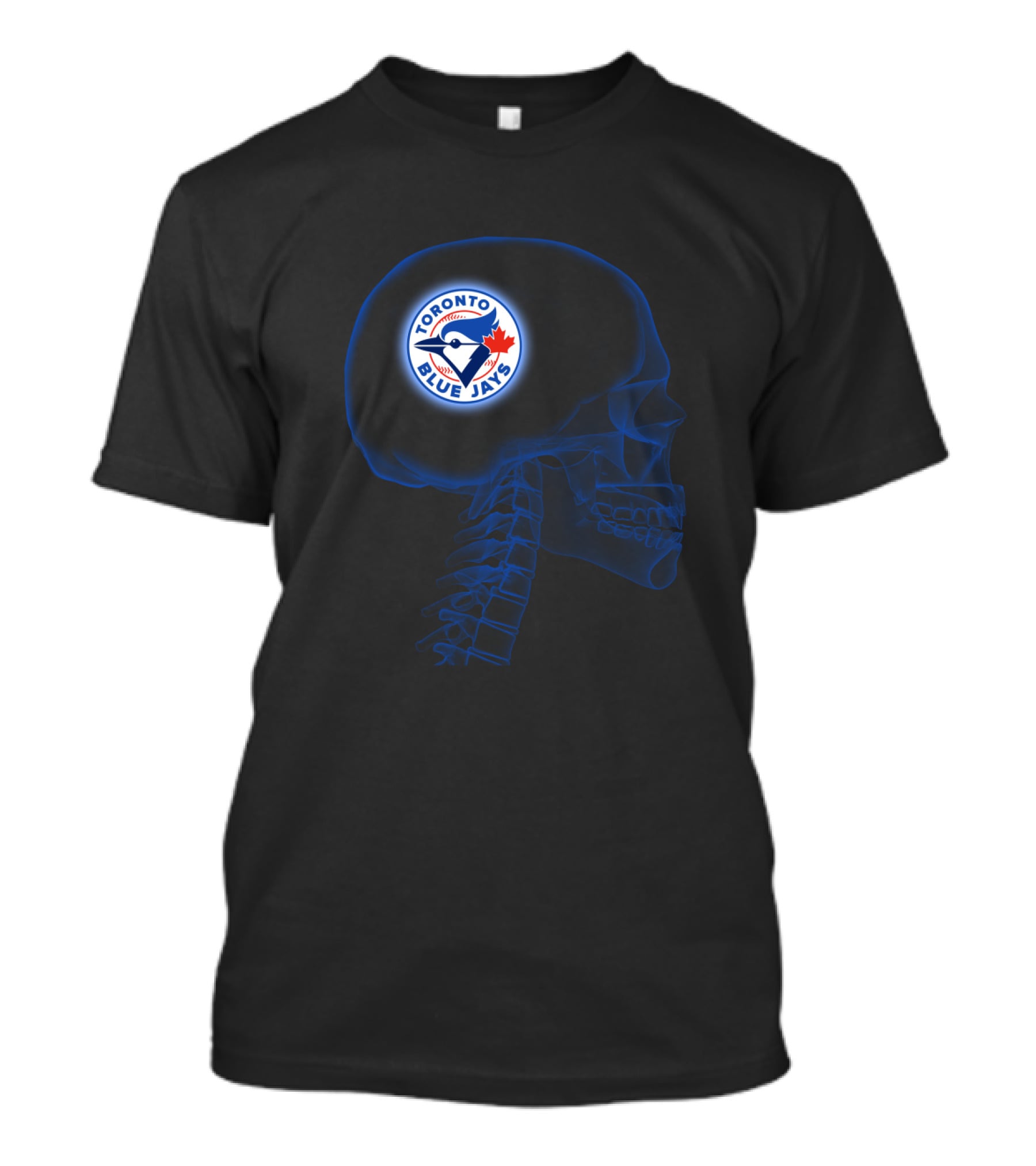 Toronto Blue Jays Skull Brain Halloween T-Shirt